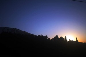 Vista of Gulmarg shot from Highlands Resort at 7pm